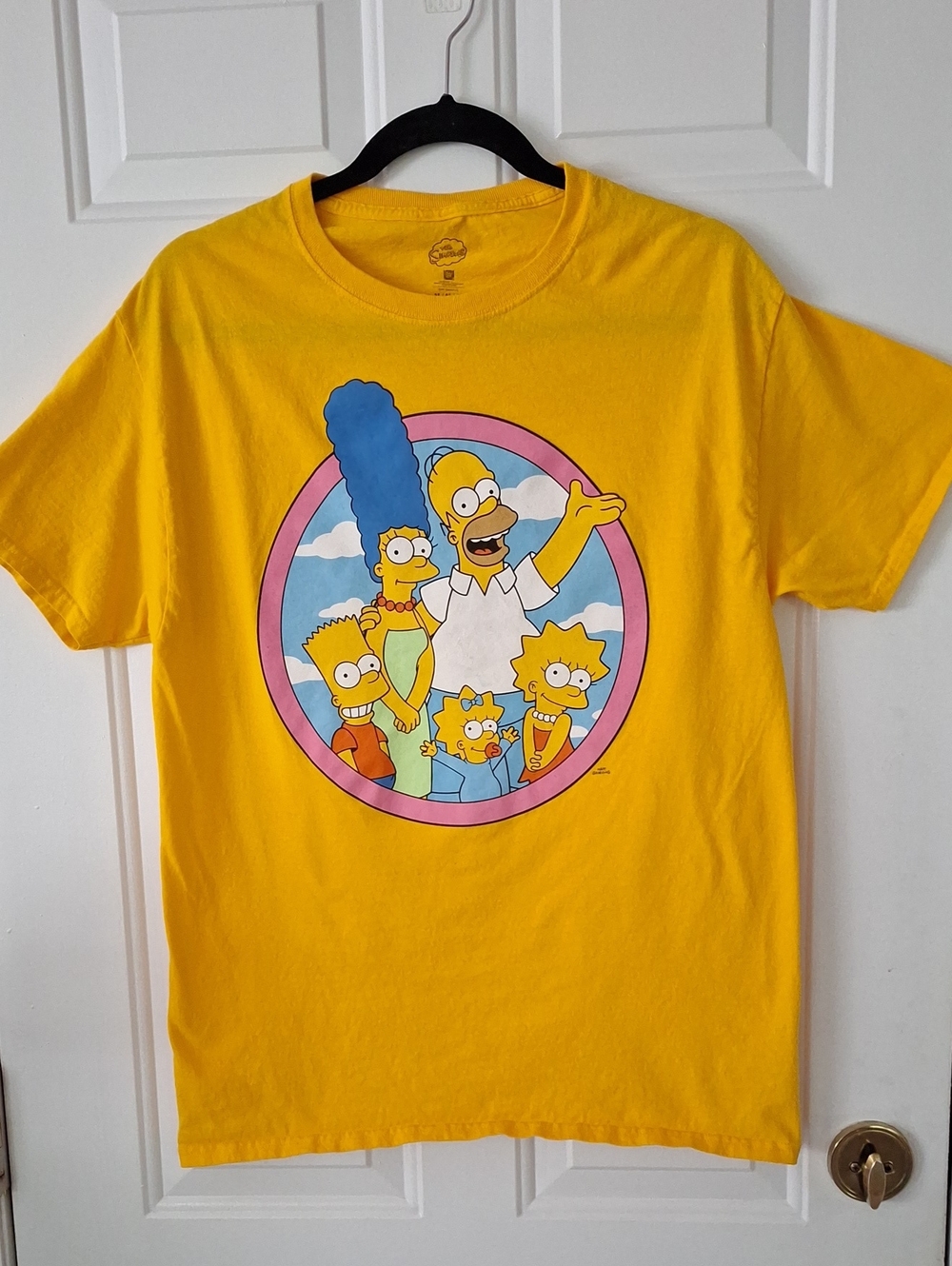 The Simpsons Yellow Graphic Tee - Classic Family Print